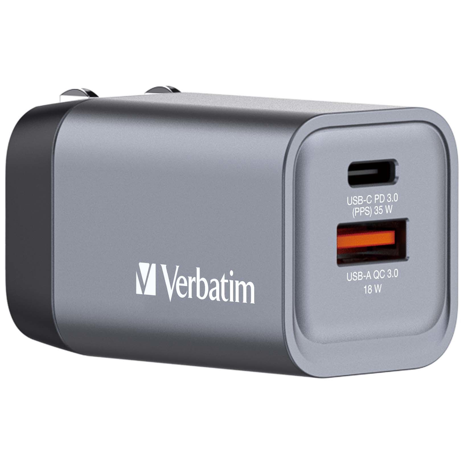 Verbatim GaN 2 Port Charger 35W