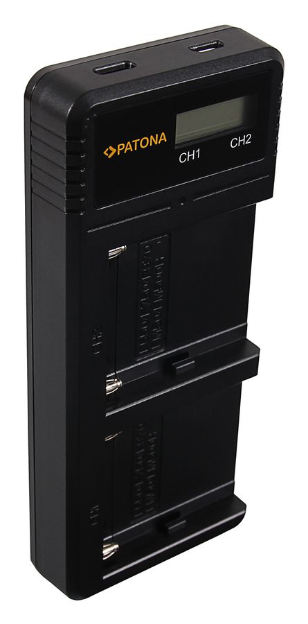 Patona NP-F970 Set Ladegerät + 2 Akkus