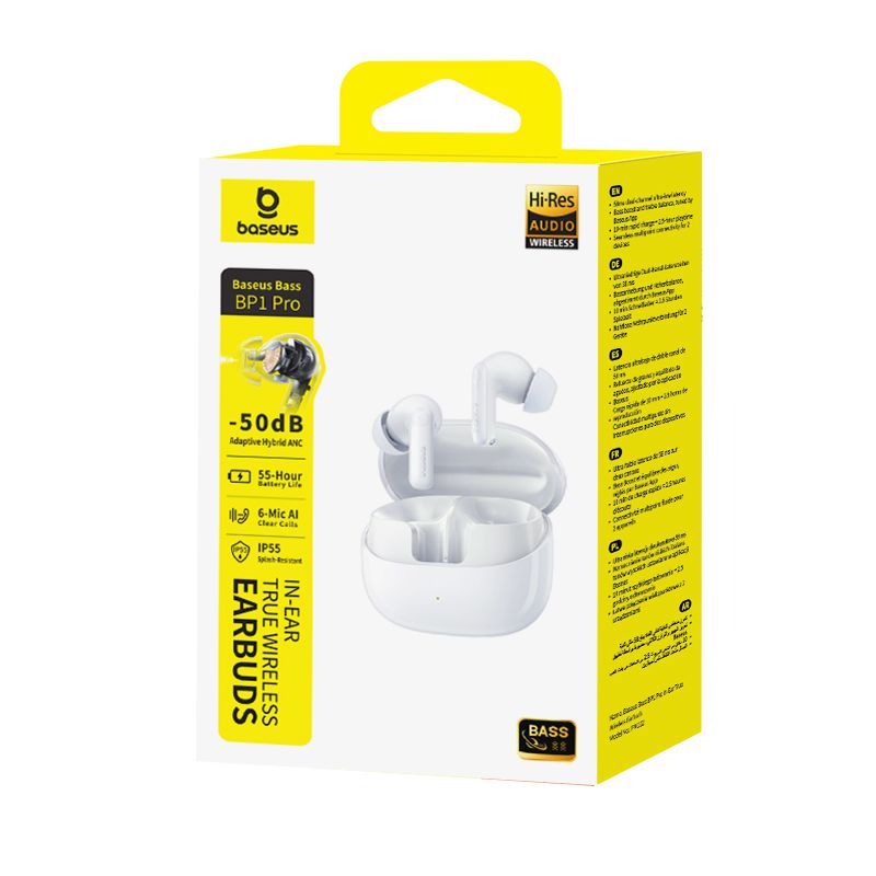 Baseus Bass BP1 Pro InEar TWS Earbuds Wh