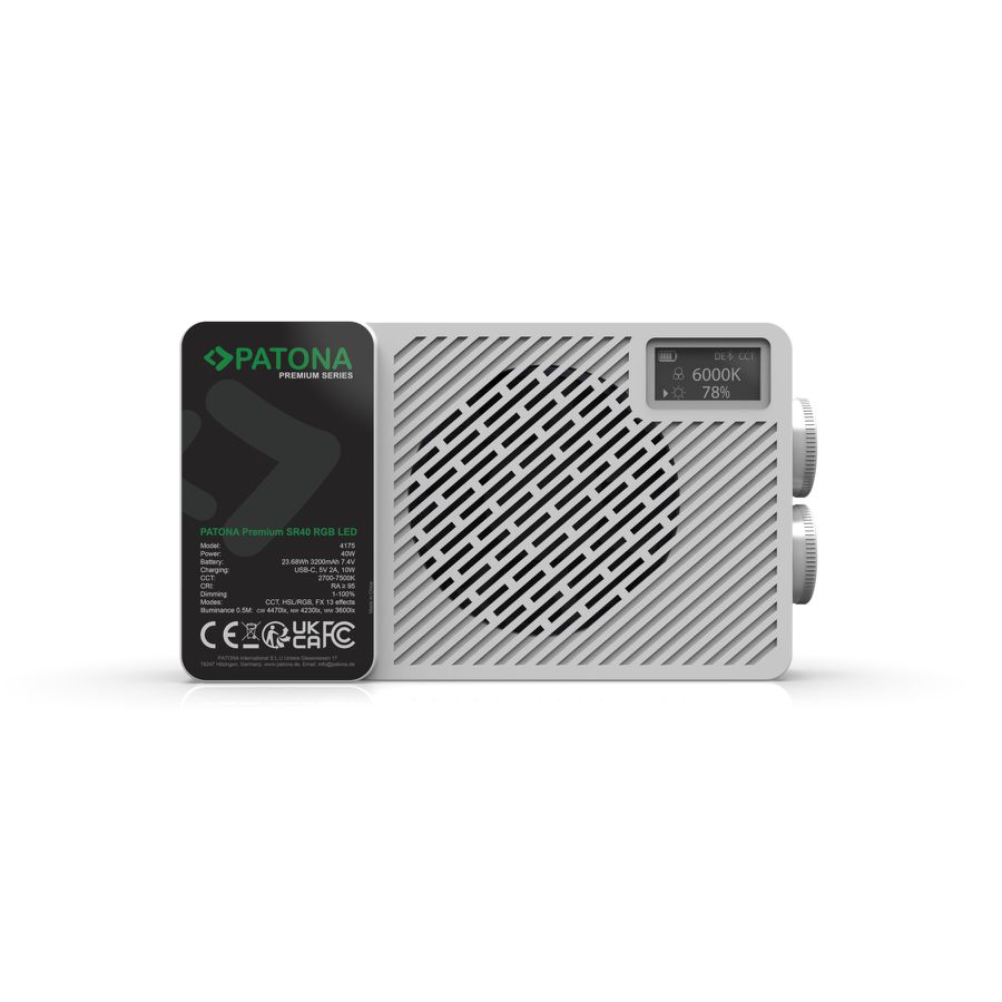 Patona Premium SR40 RGB LED Videoleuchte