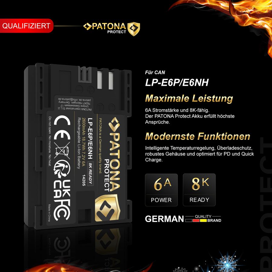 Patona Protect Akku Canon LP-E6P