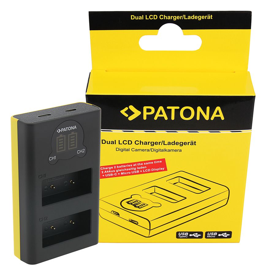 Patona Dual LCD USB Fujifilm NP-W126