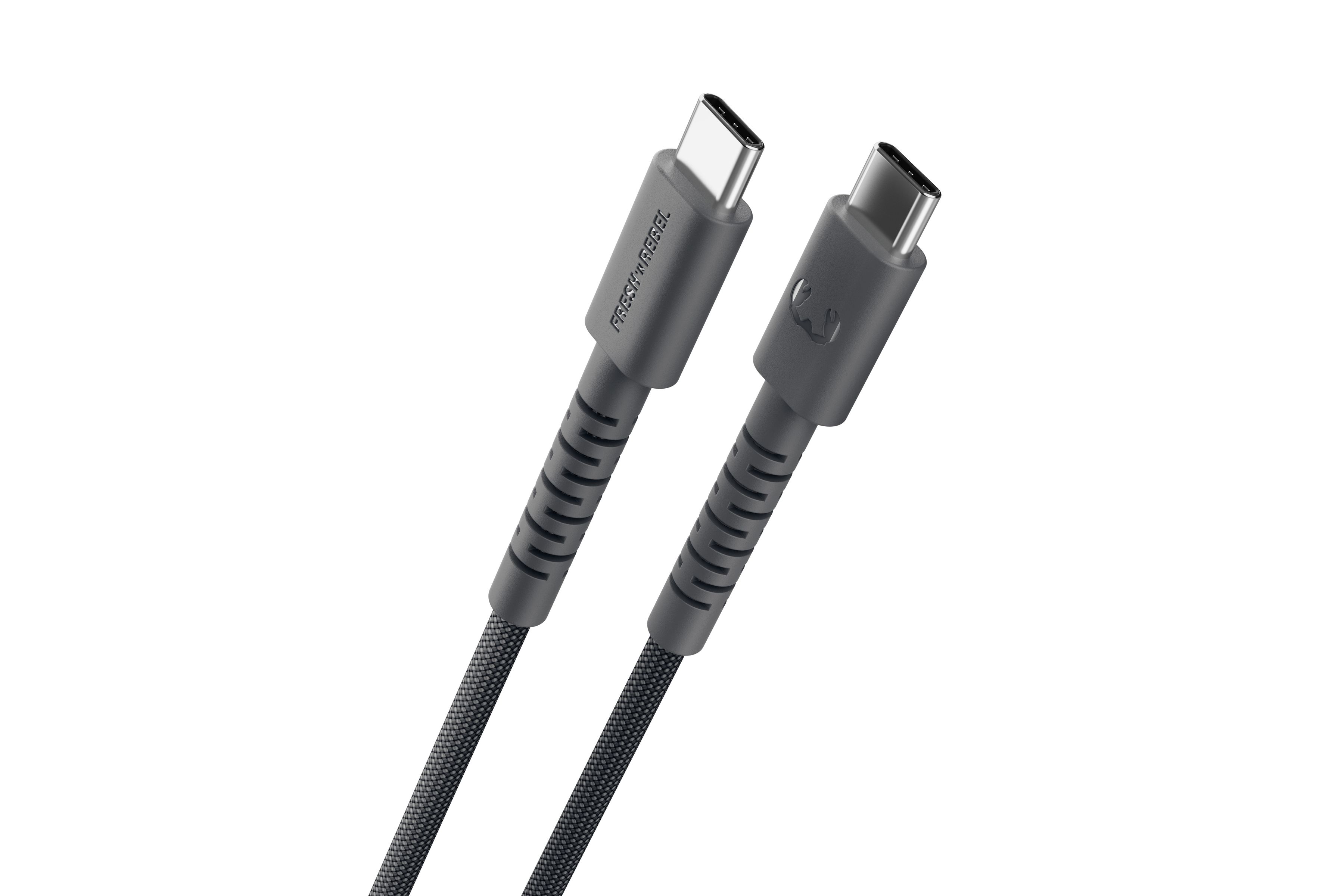 Fresh 'n Rebel USB-C to USB-C Storm Grey