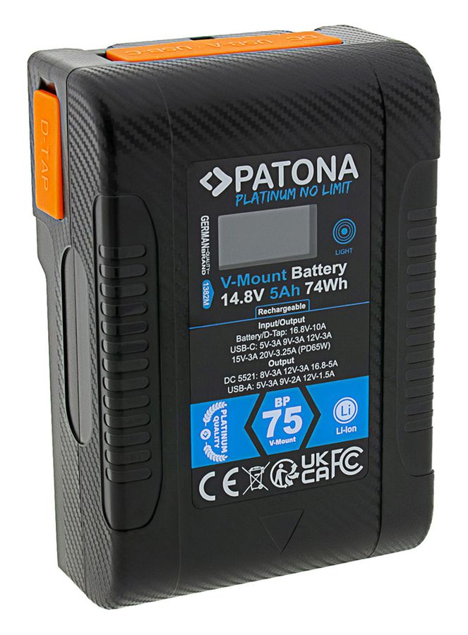 Patona Platinum V-Mount BP-75W