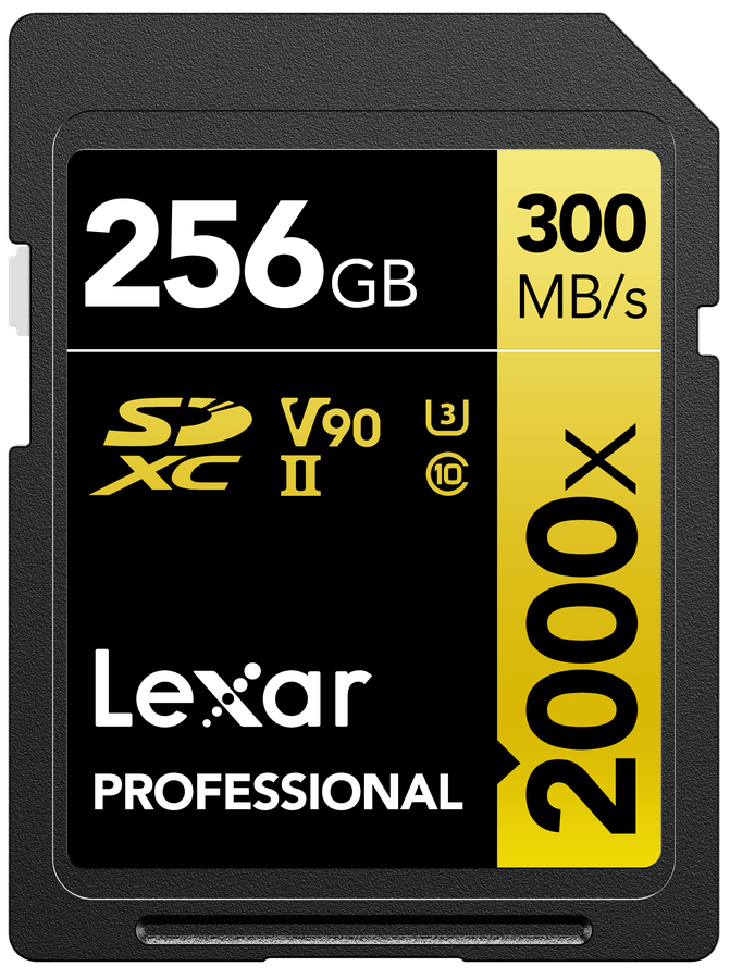 Lexar 2000x UHS-II SDXC 256GB Gold