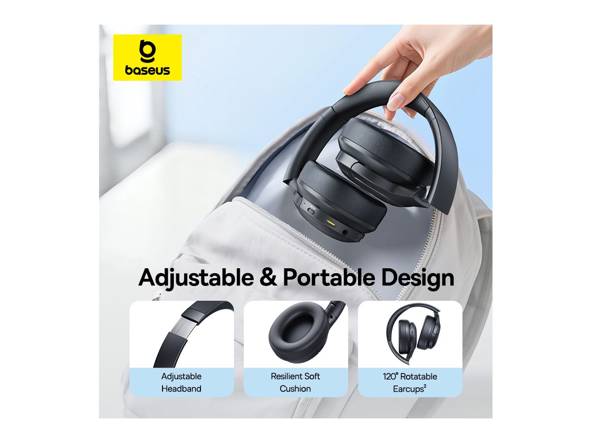 Baseus Bass BH1 Lite Wirel.Headph.Bl.